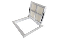 Люк в подвал Периметр 900х900п откидной алюминиевый