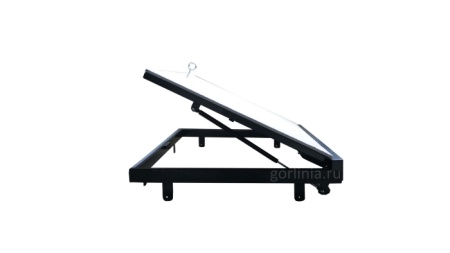 Специзделие люк под ламинат стелс вид сбоку: рама из профтрубы с вертикальными пластинами крепежа