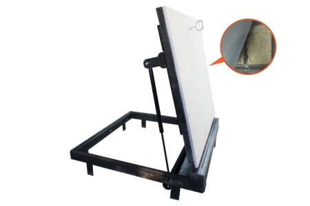 Люк напольный Стелс-КУ 870*800п короб утепленное исполнение